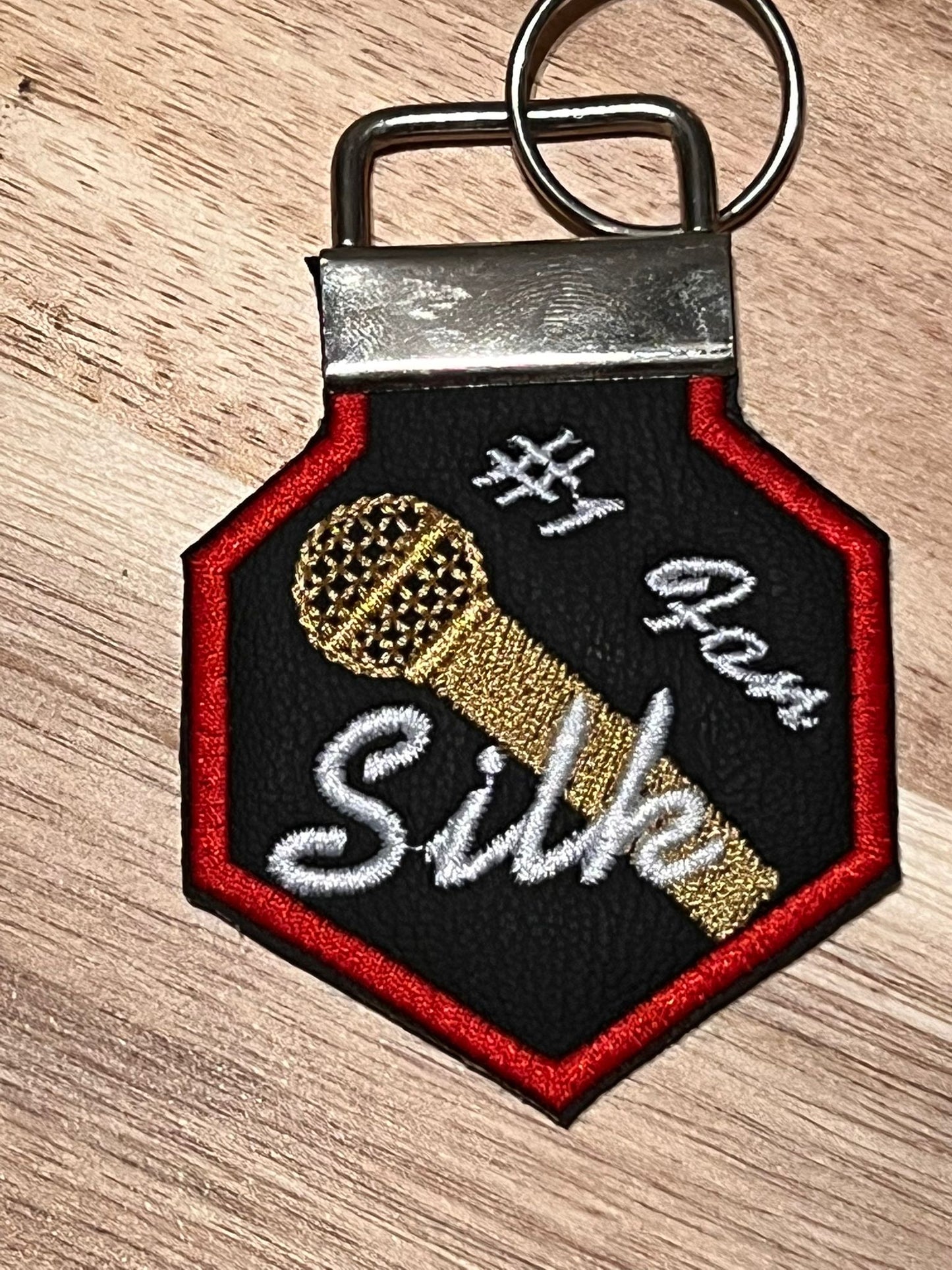 Silk Fans KeyChain (Red Border)
