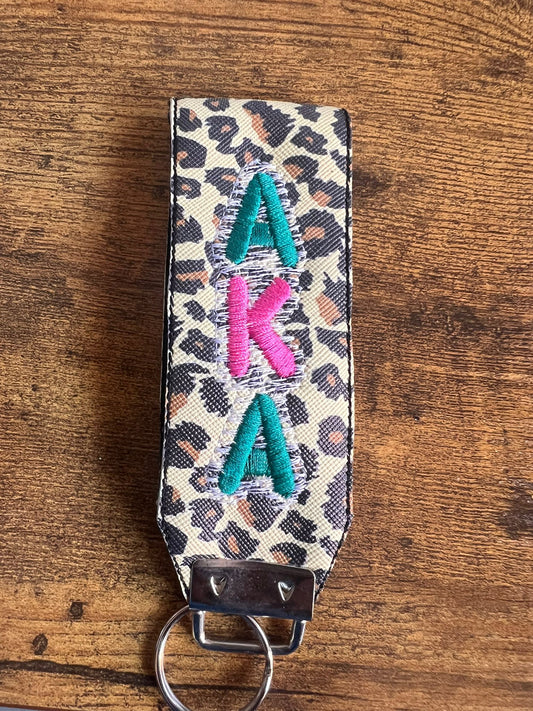Alpha Kappa Alpha Key Fob (Leopard Print) - Buy Now