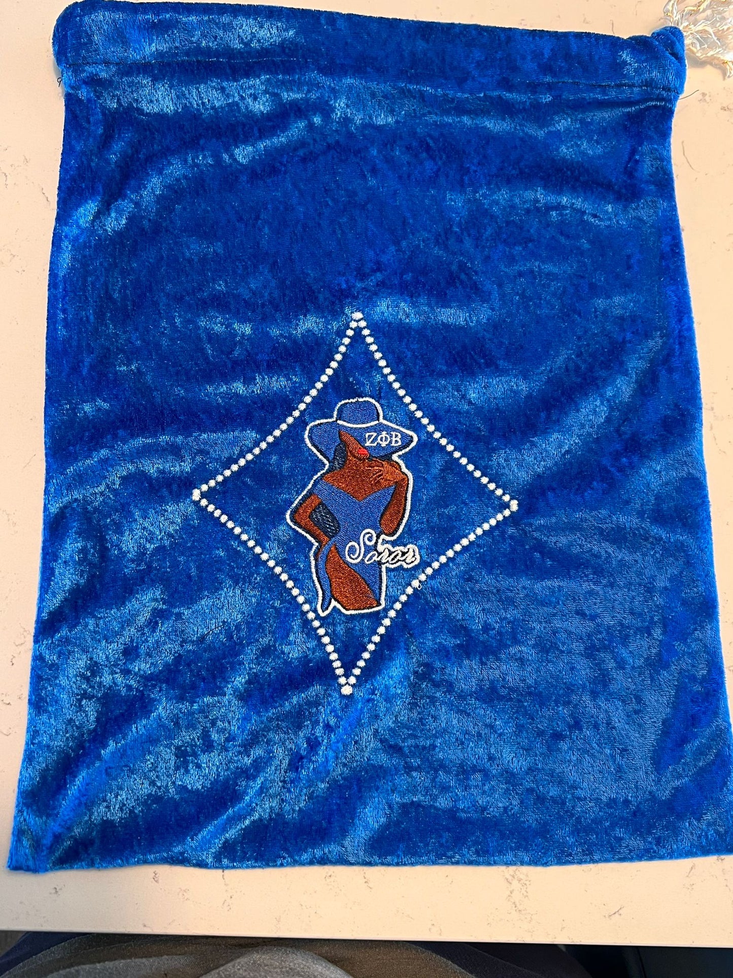 Zeta Phi Beta Shoe Bag (Brown)
