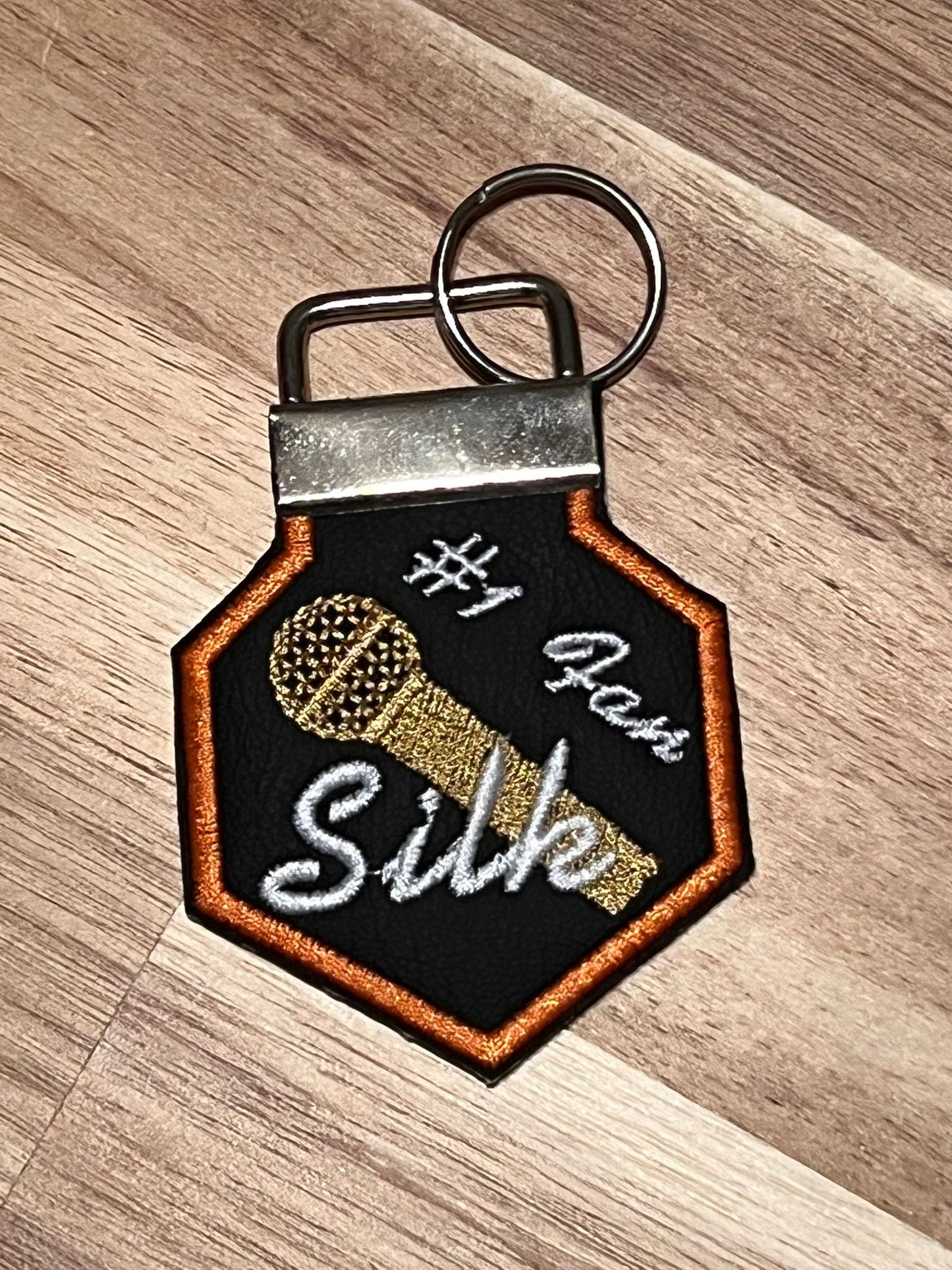 Silk Fans KeyChains (Orange Border)