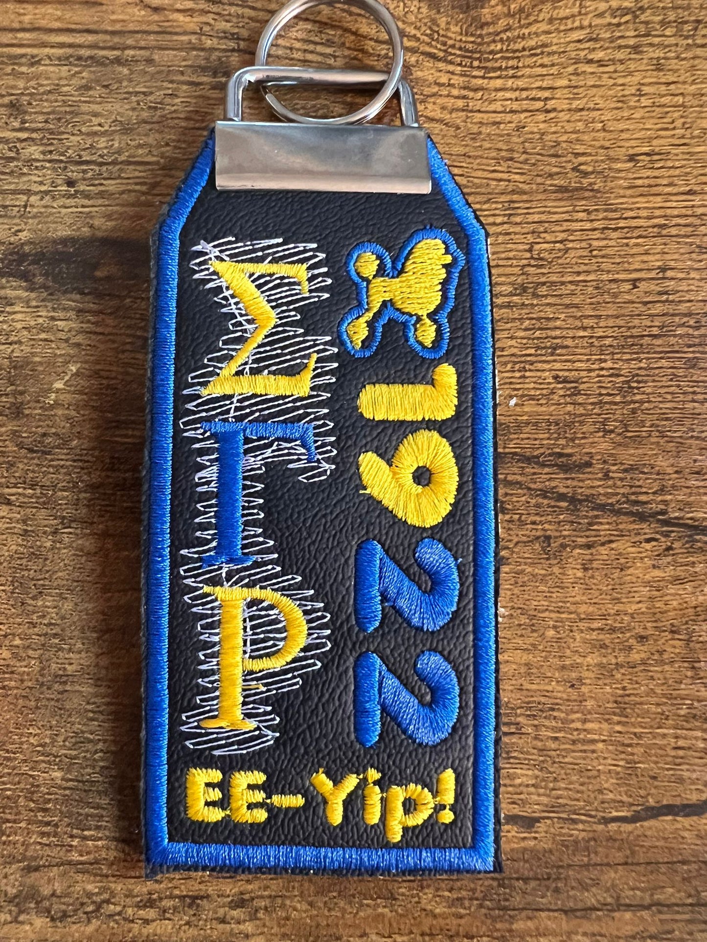 Sigma Gamma Rho Bag Tag (Blue Border)/KeyRing