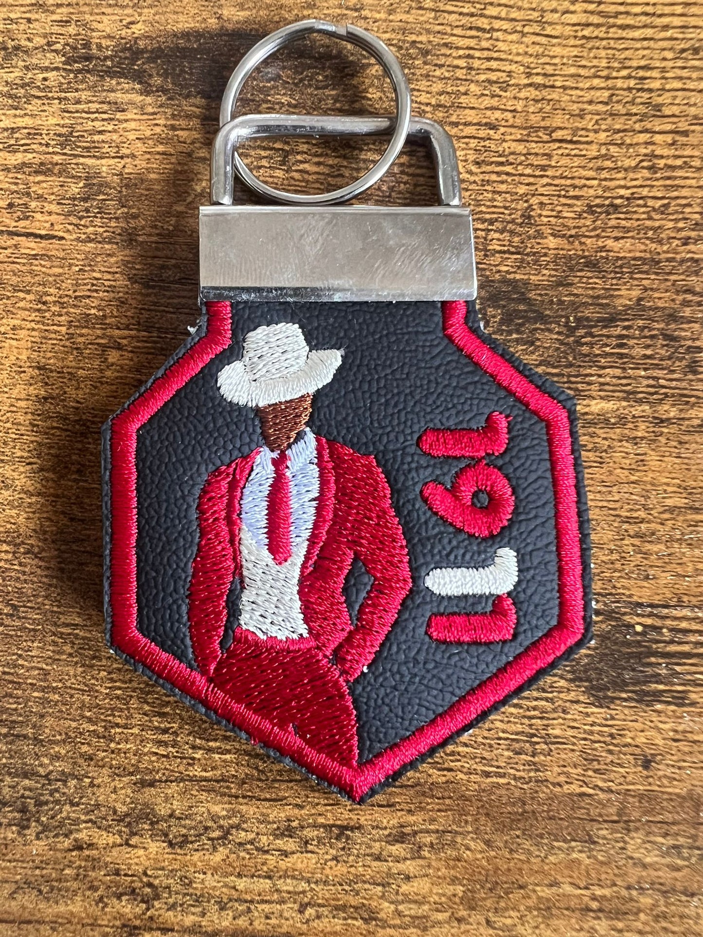 Kappa Alpha Psi Avatar KeyChain (Brown)(Red Border)
