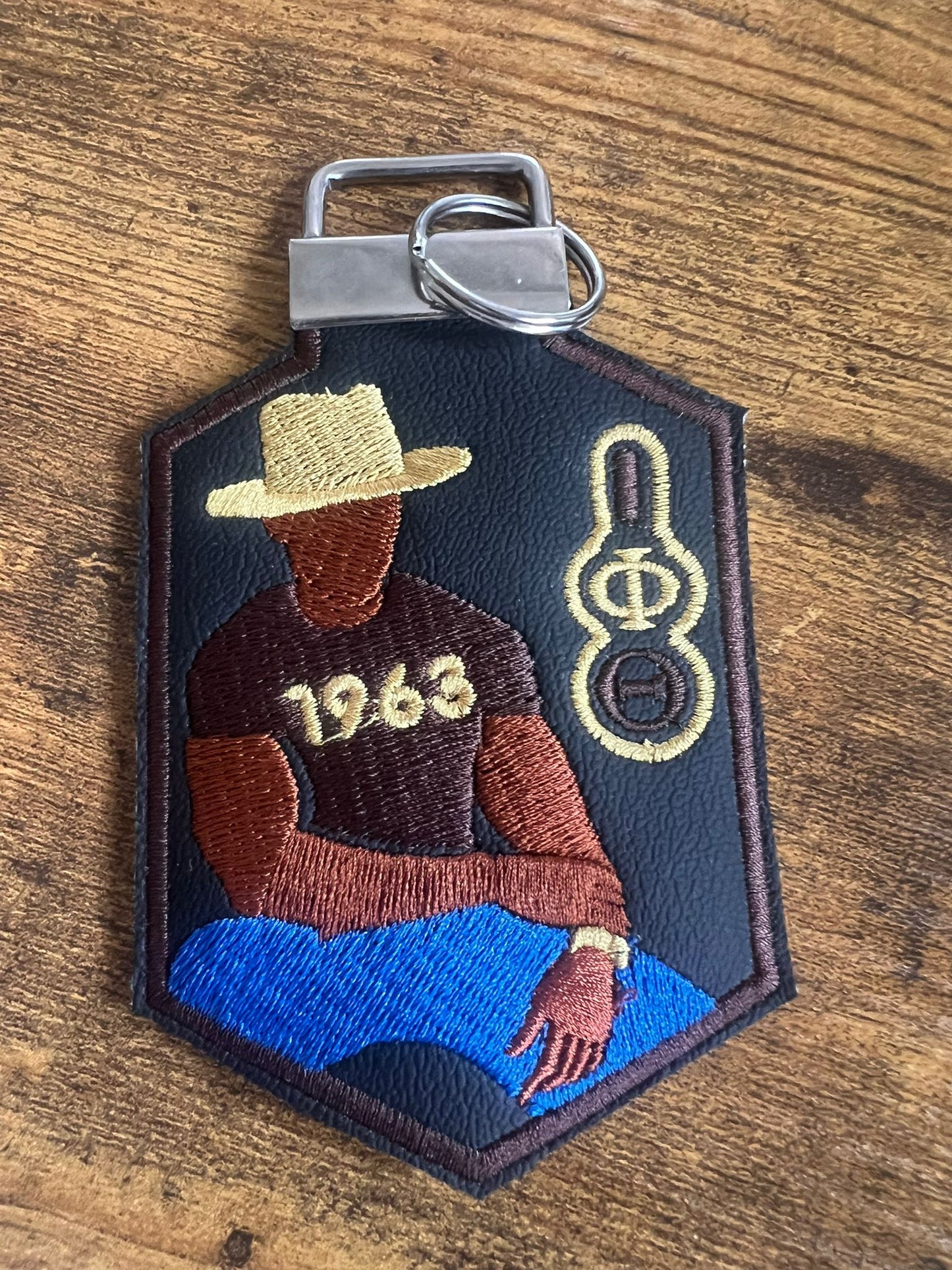 Iota Phi Theta Avatar Bag Tag (Brown)/KeyRing