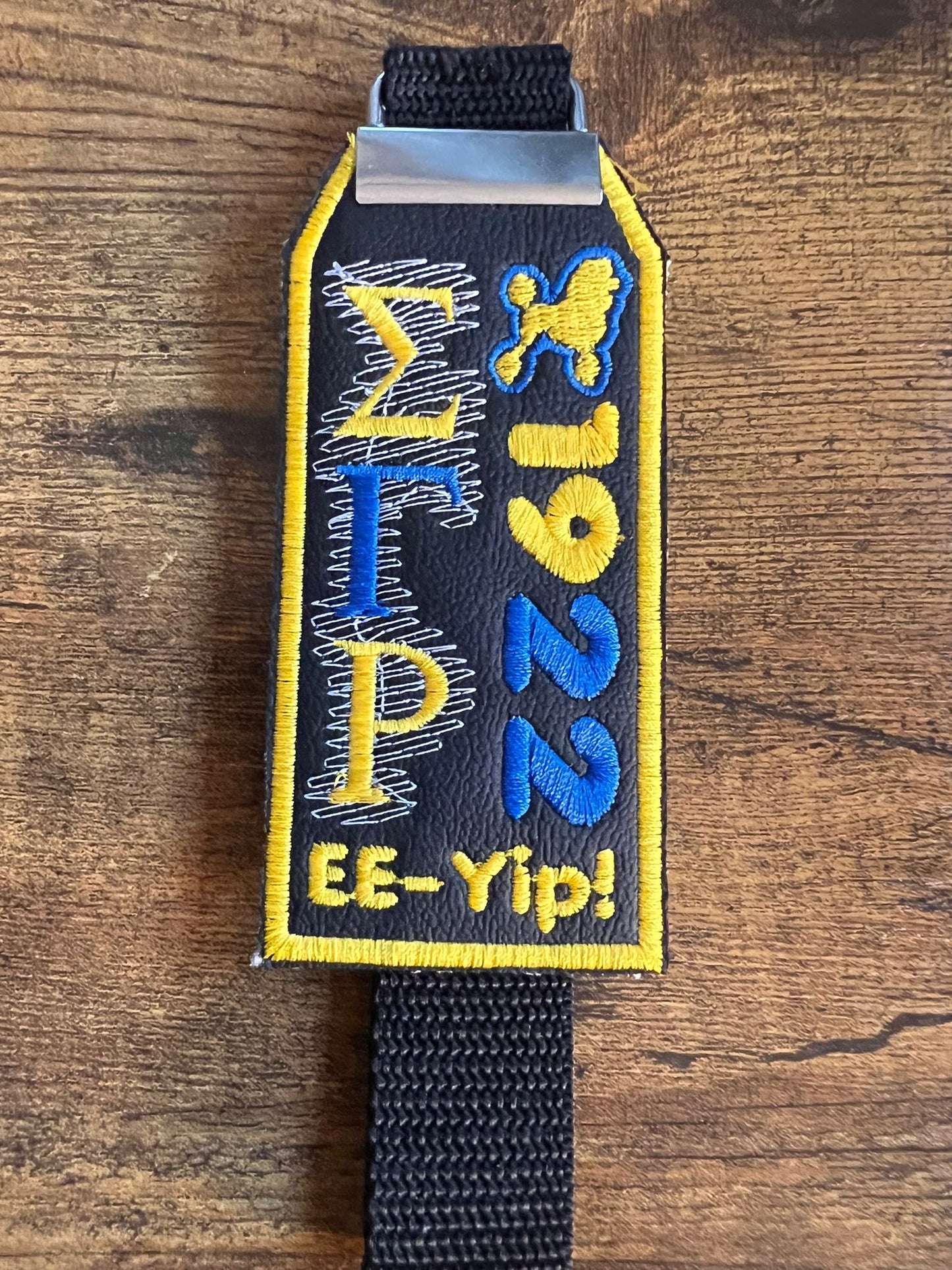 Sigma Gamma Rho Bag Tag (Yellow Border)/Strap
