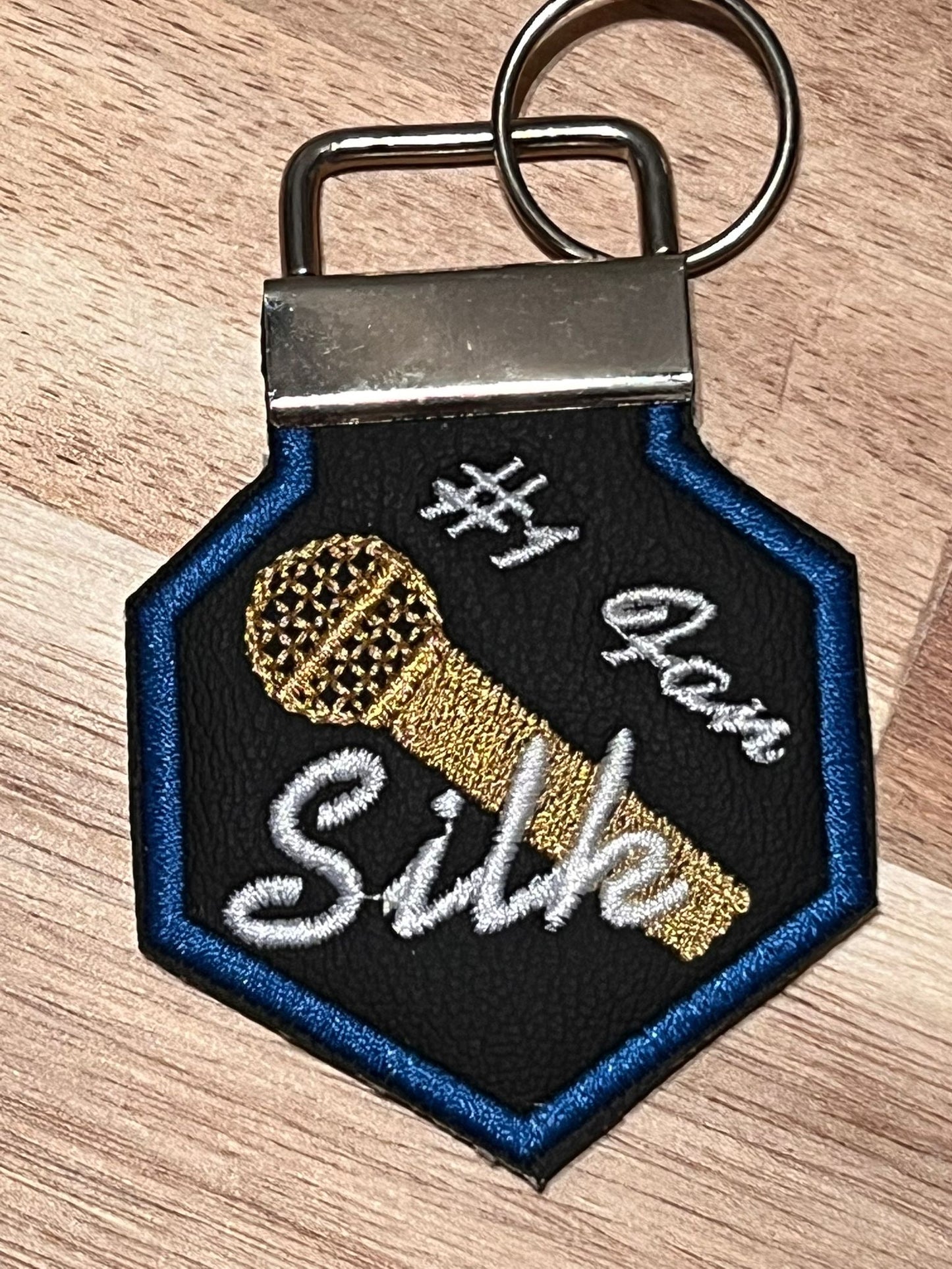 Silk Fans KeyChain (Blue Border)