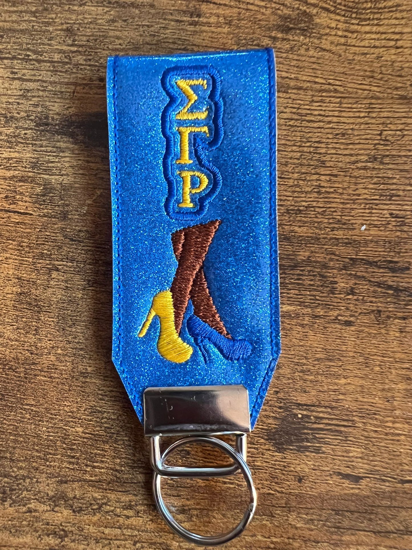 Sigma Gamma Rho Blue Looped KeyChain (Brown) BUY NOW