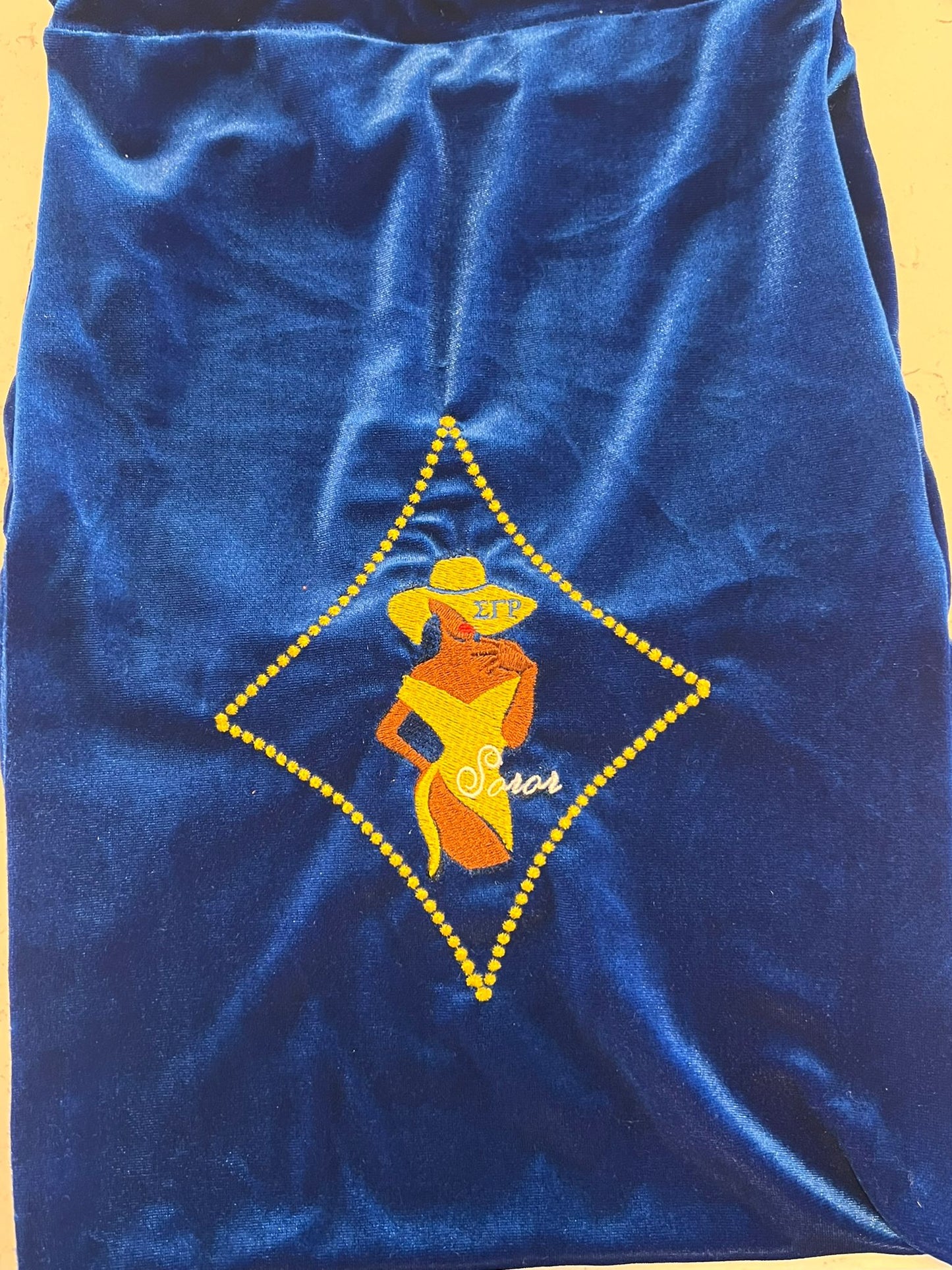 Sigma Gamma Rho Blue Shoe Bag (Brown)