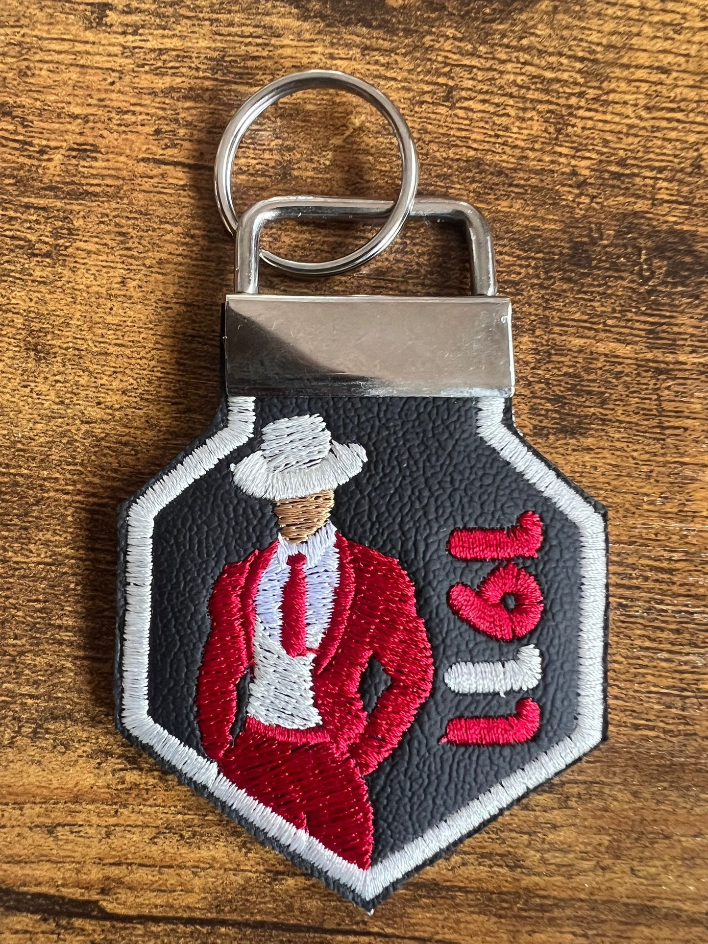 Kappa Alpha Psi Avatar KeyChain (Tan)(White Border)