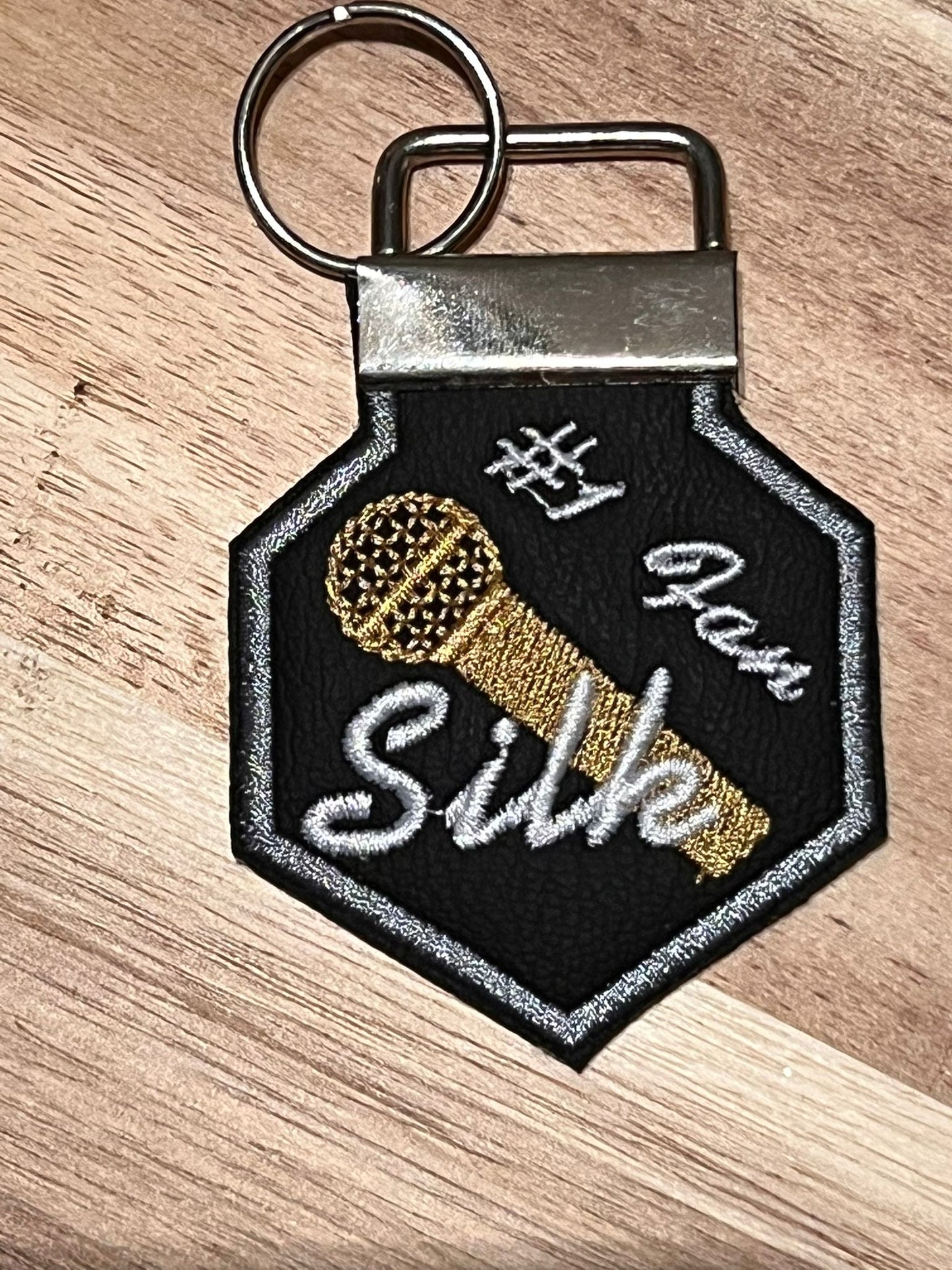 Silk Fans KeyChain (Gray Border)