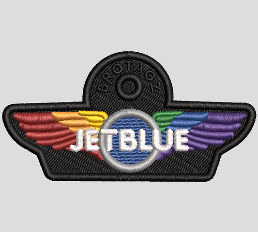 JetBlue Wings Keychain (Rainbow)