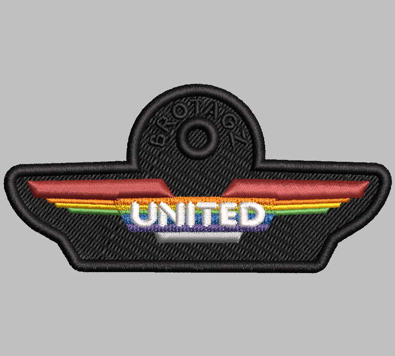 United Air Themed Wings Bag Tag