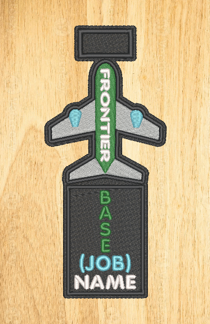 F9 Airplane Shaped Bag Tag (Mini)