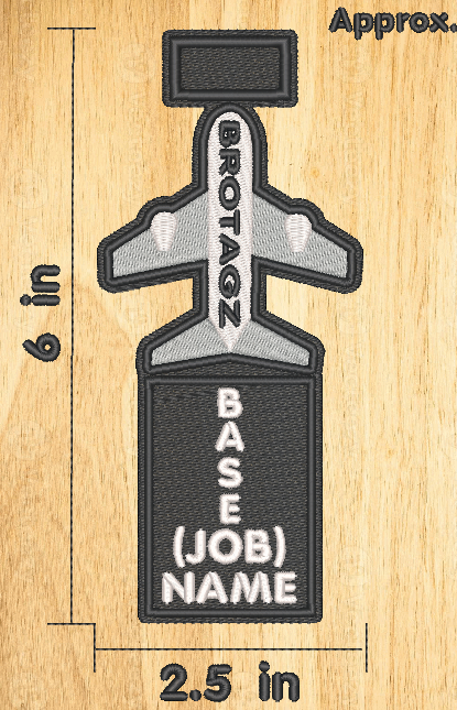 B6 Airplane Shaped Bag Tag (Mini)
