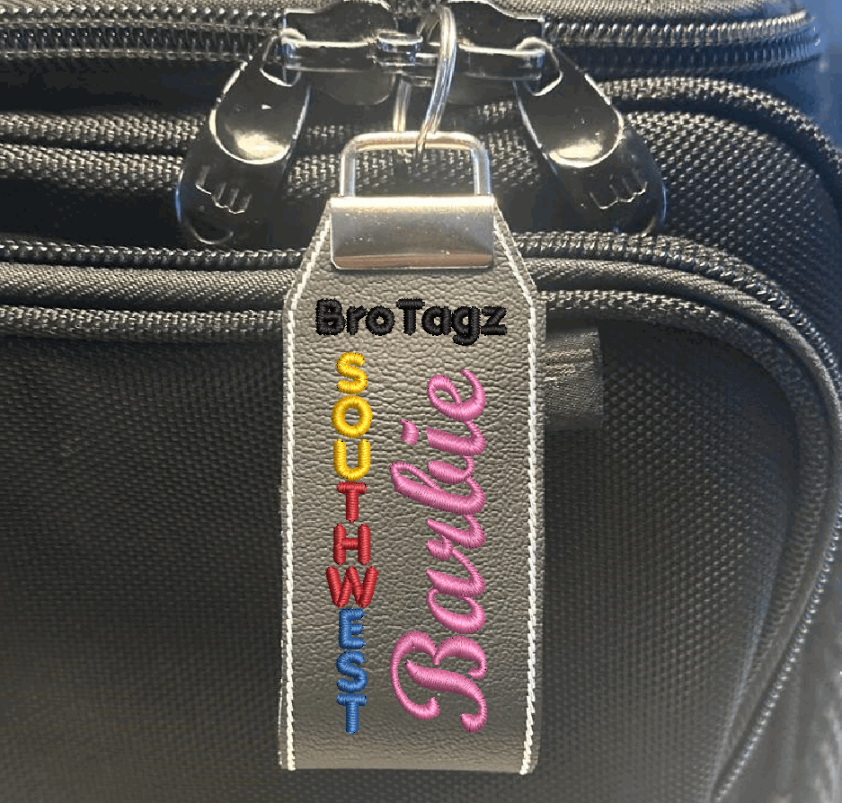 Southwest Air Barbie Themed Key Fob