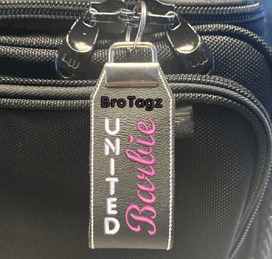 United Air Barbie Themed Key Fob