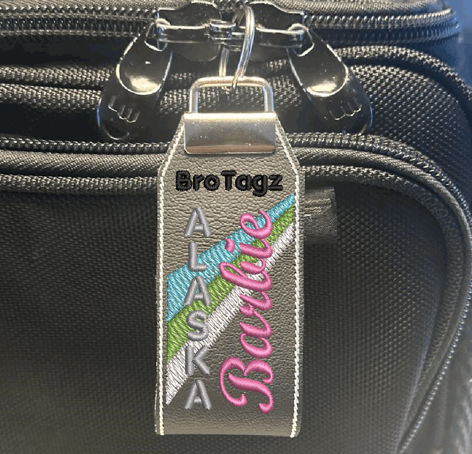 Alaska Air Barbie Themed Key Fob