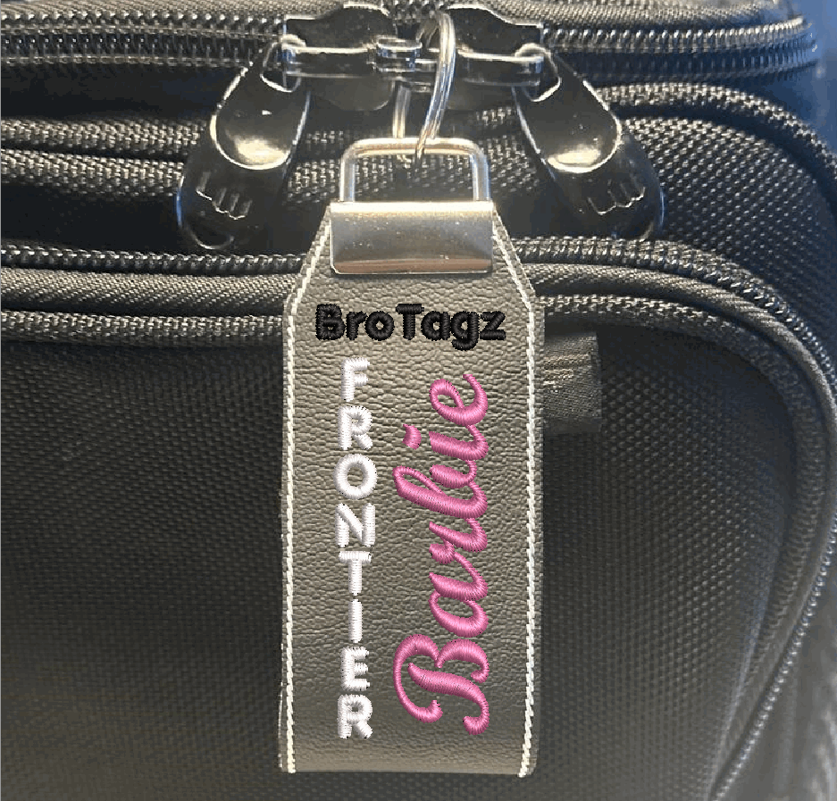 Frontier Air Barbie Themed Key Fob