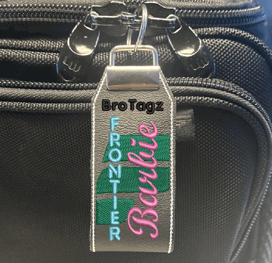 Frontier Air Barbie Themed Key Fob
