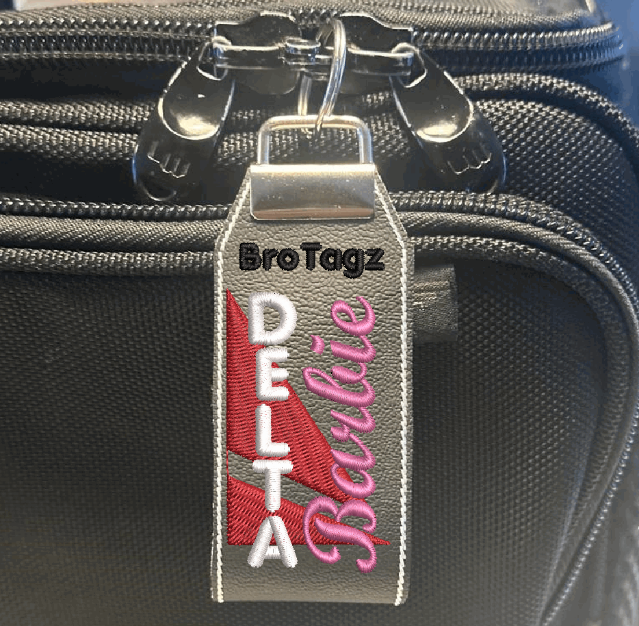 Delta Air Barbie Themed Key Fob