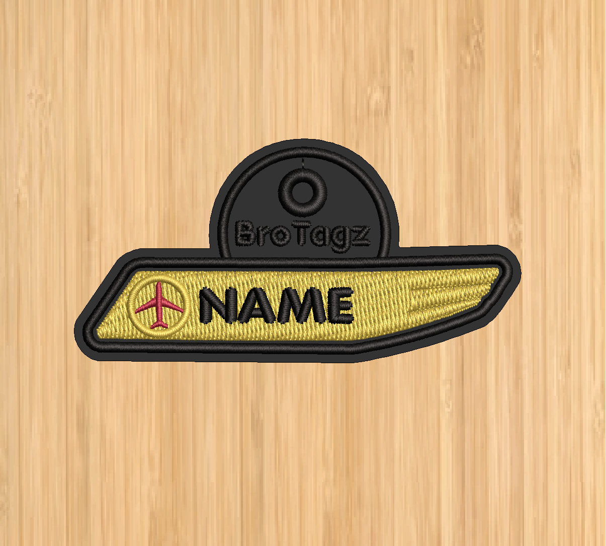 DL Name Bar Bag Tag (2 Versions)
