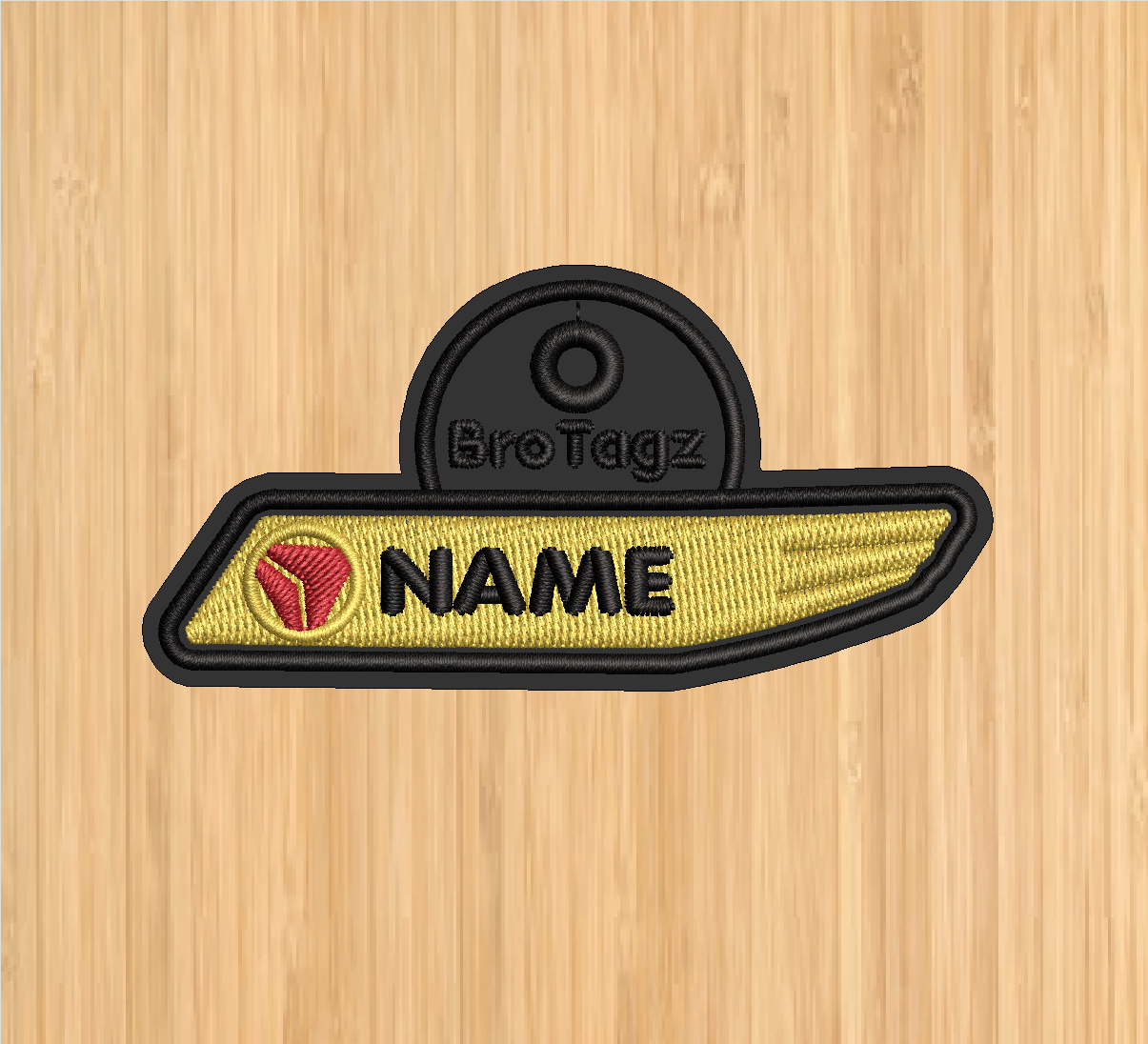 DL Name Bar Bag Tag (2 Versions)