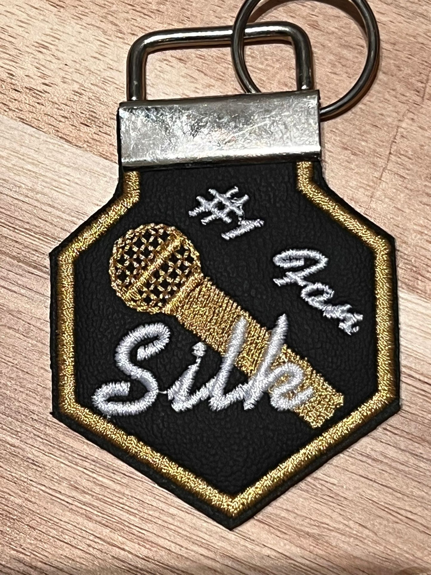 Silk Fans KeyChain (Gold Border)