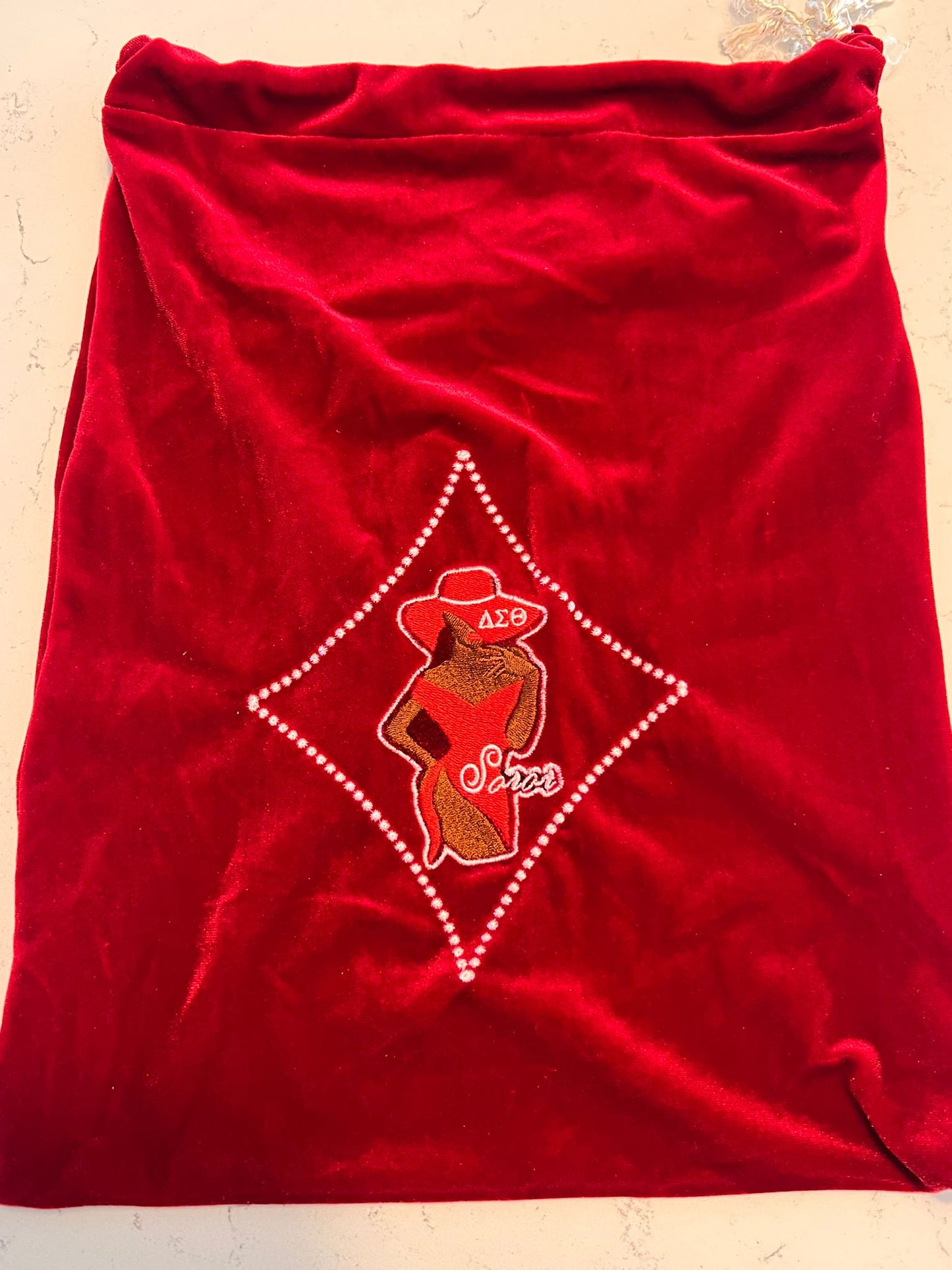 Delta Sigma Theta Shoe Bag (Brown) AS IS