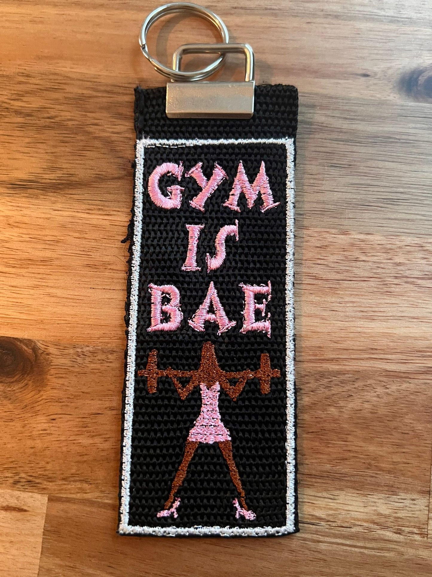 Gym is Bae Bag Tag KeyRing