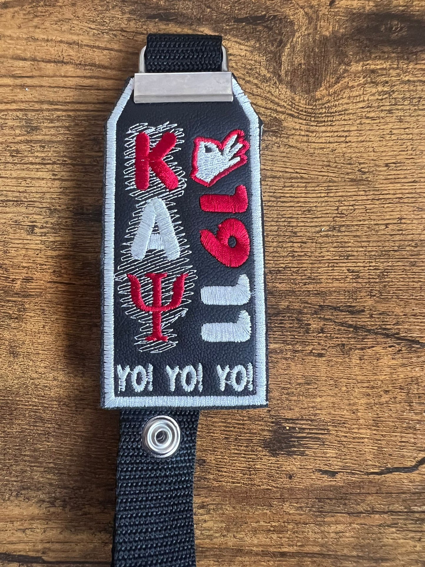 Kappa Alpha Psi Bag Tag (White Border)/Strap