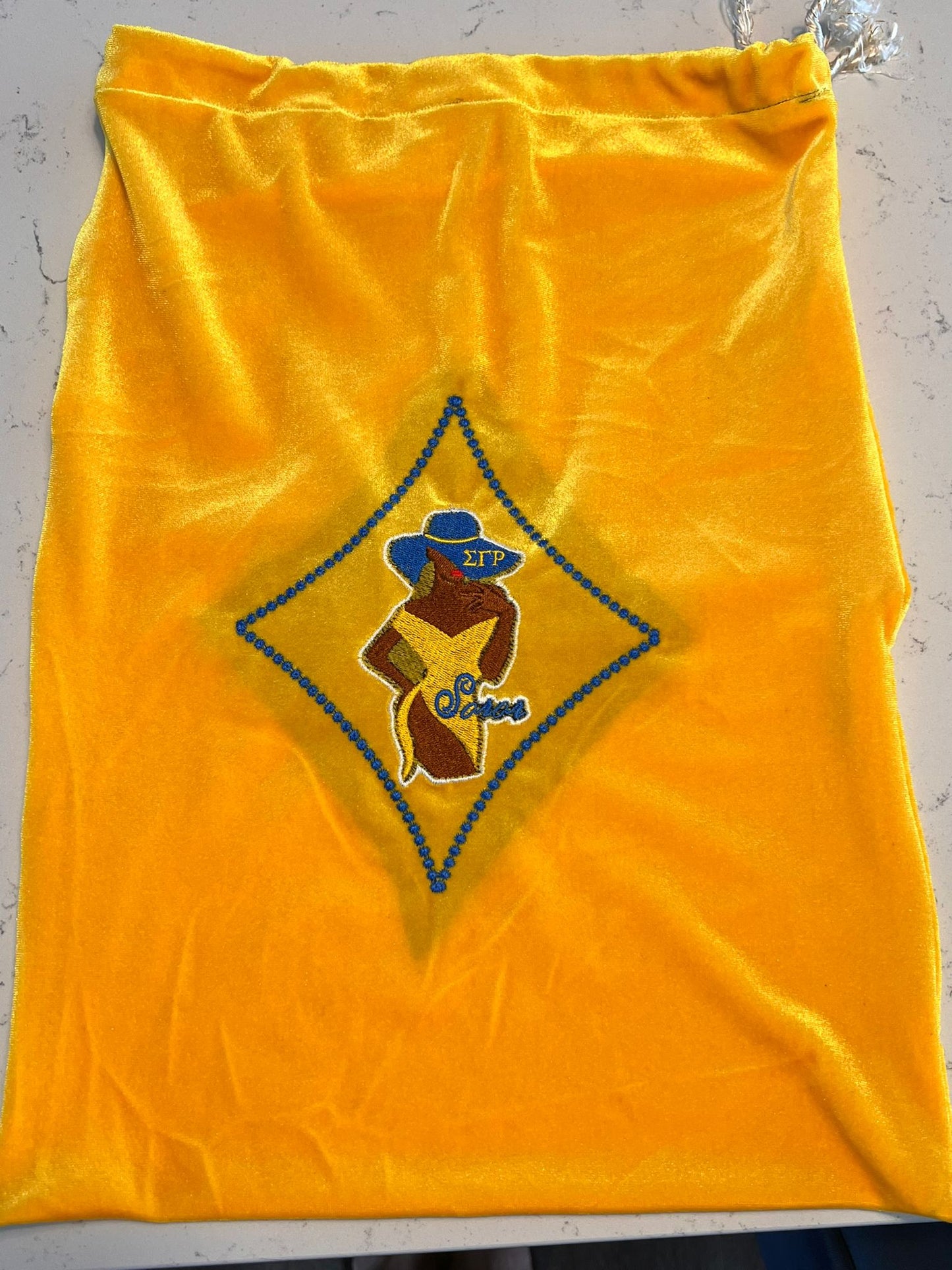 Sigma Gamma Rho Yellow Shoe Bag (Brown)