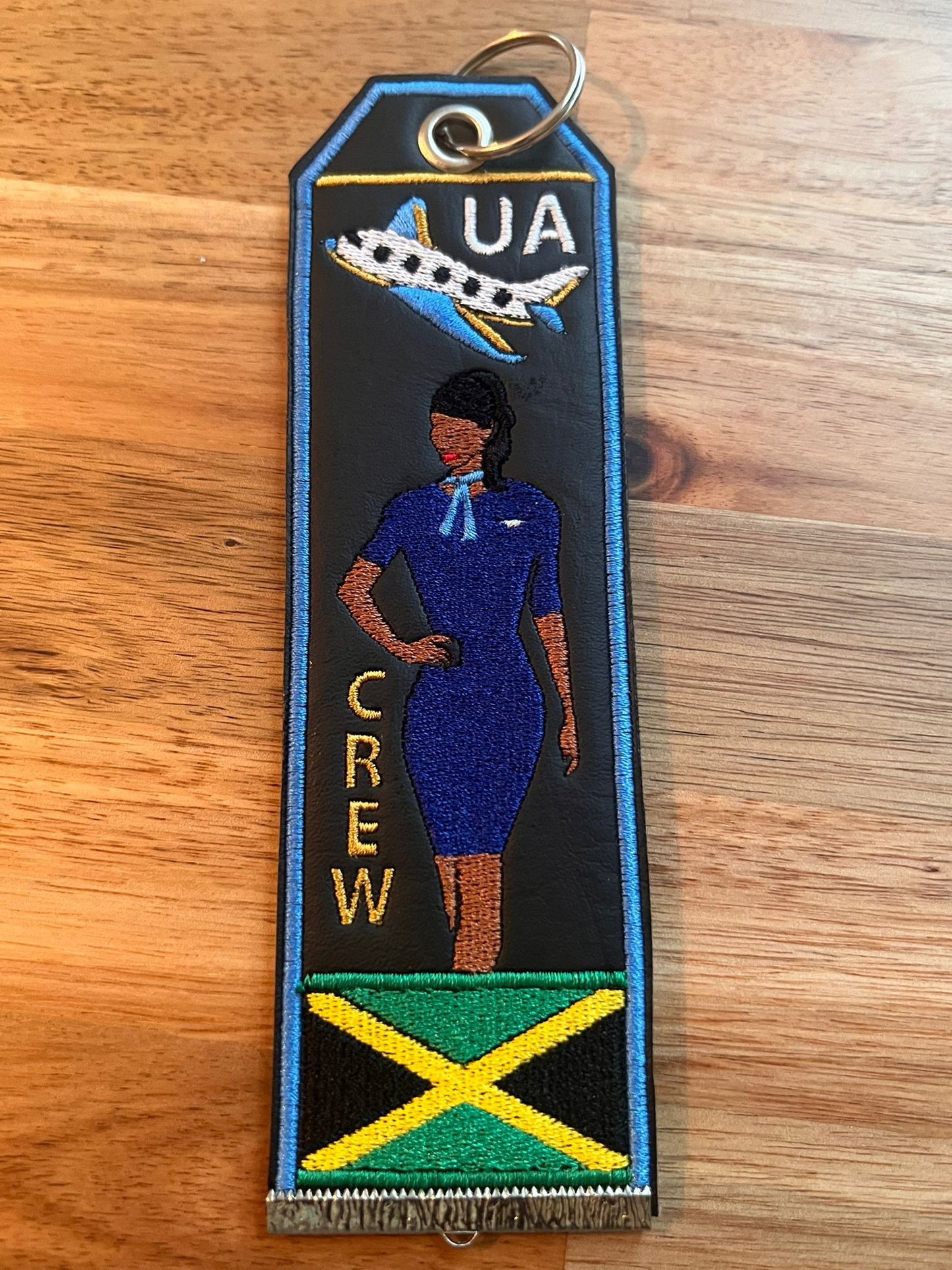 United FA/Jamaican Flag Avatar Bag Tag/KeyRing