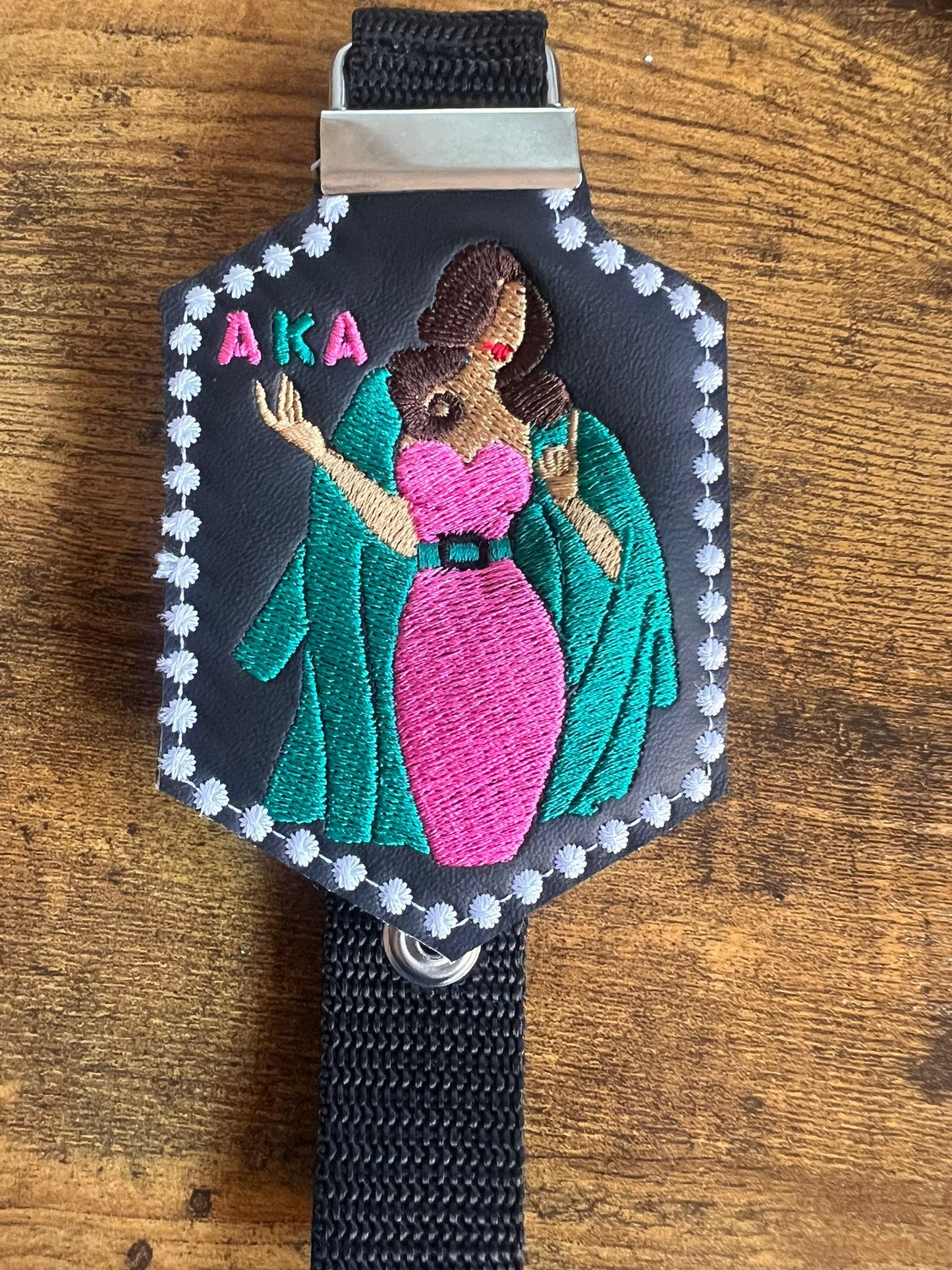 Alpha Kappa Alpha Avatar (Tan) - Esti Mini Bag Tag (Strap) - BUY NOW