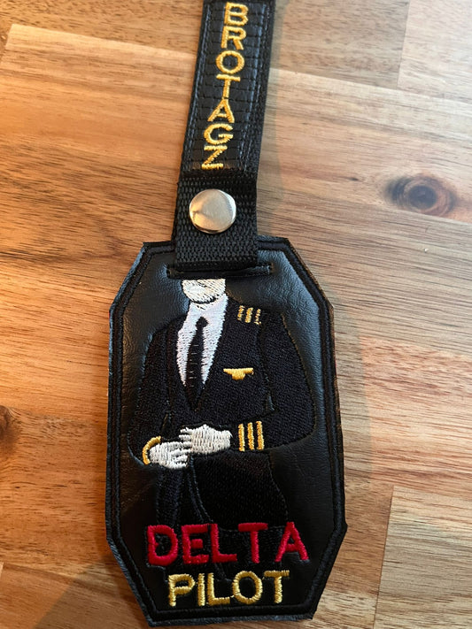 DELTA Pilot Crew Bag Tag AS IS