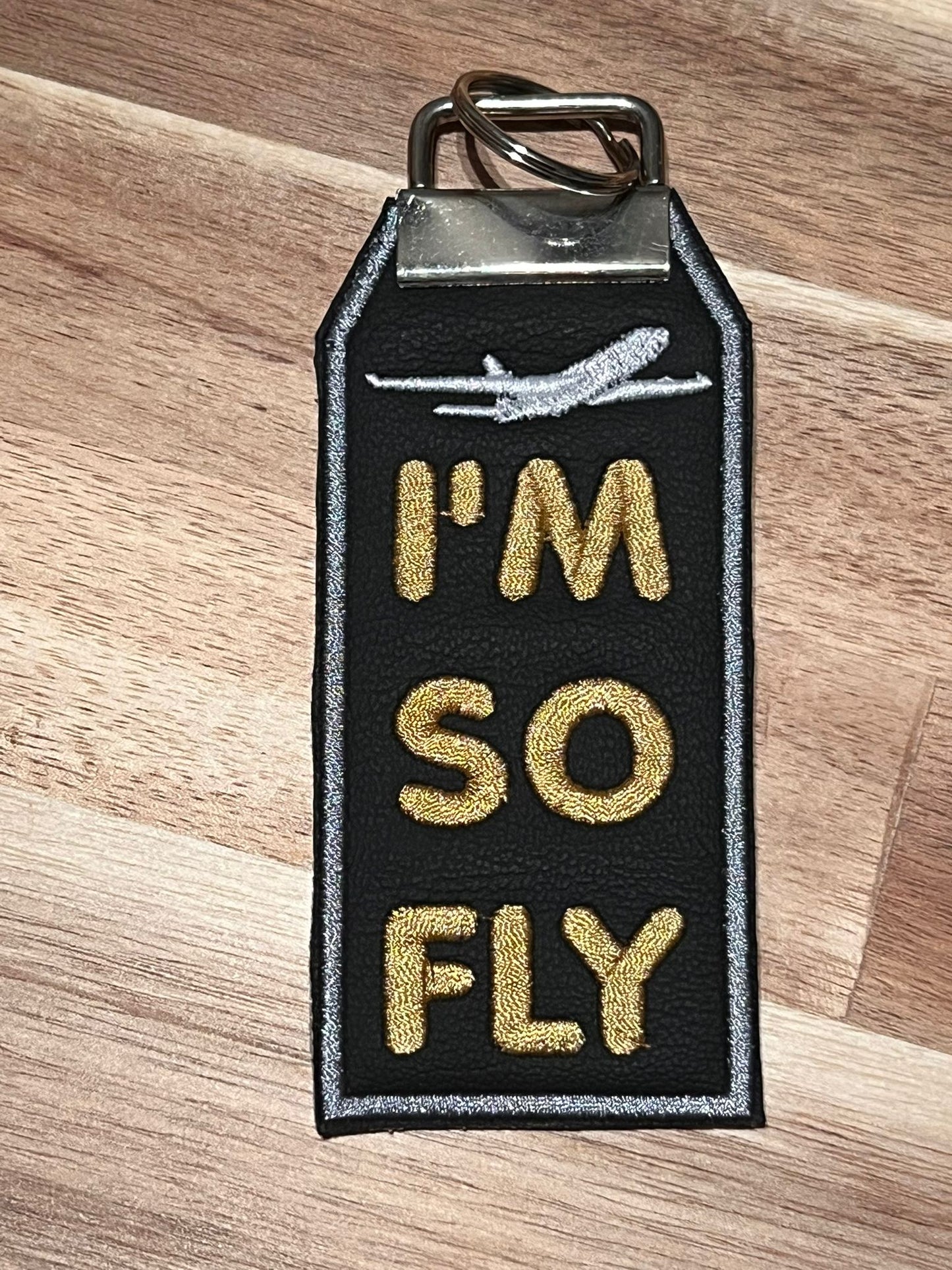 I'M SO FLY!/KeyRing/Gray Border Clearance