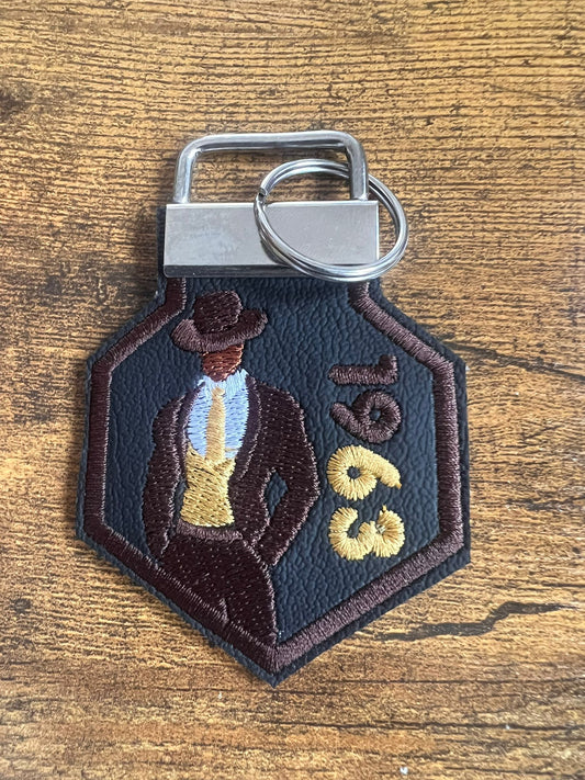 Iota Phi Theta Avatar KeyChain (Brown)/Brown Border