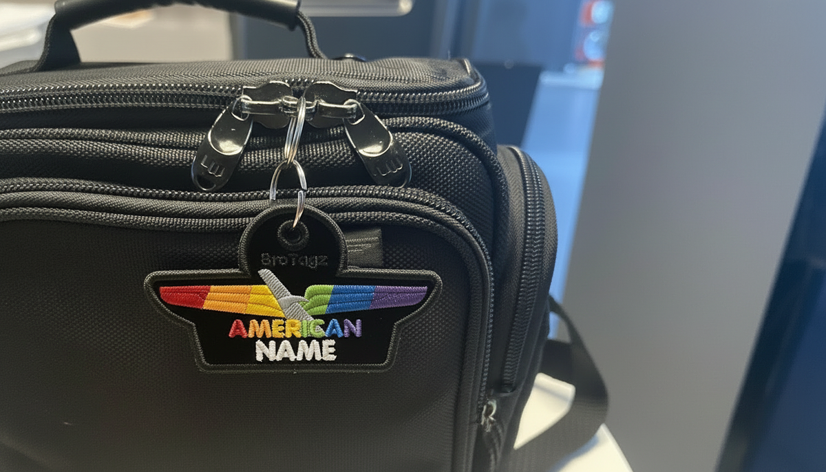Airline Wings Keychain: AA Themed