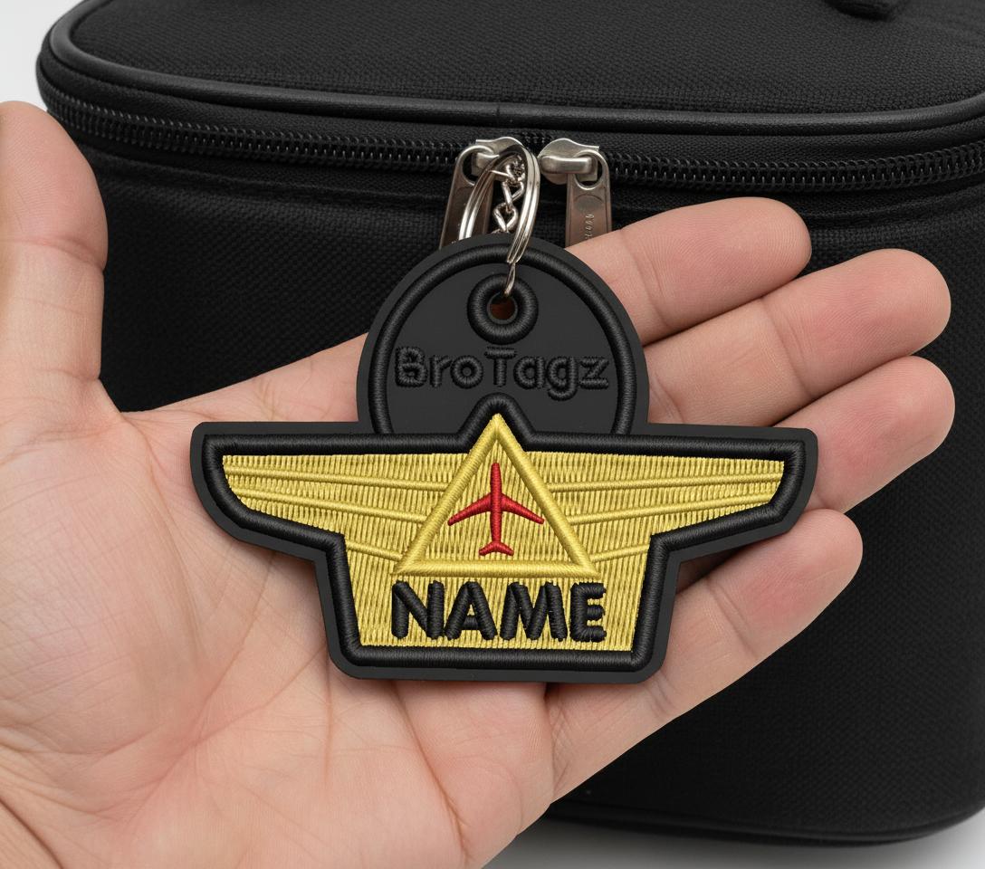 Airline Wings Keychain: DL Themed