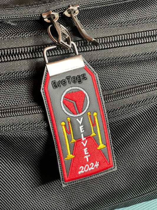 DL VELVET Themed Bag Tag