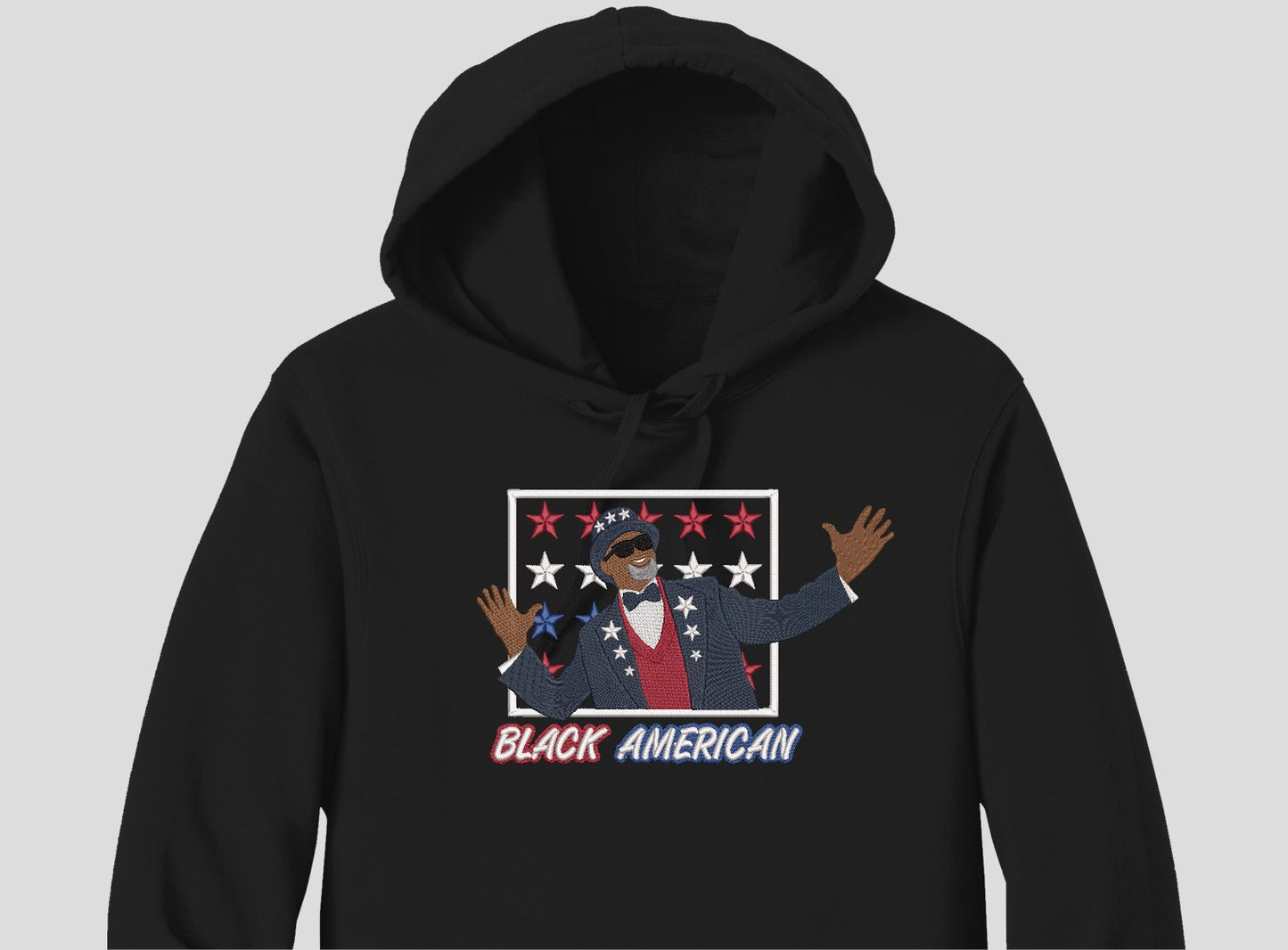 Uncle Sam Black American HOODIE (Black or Camo)