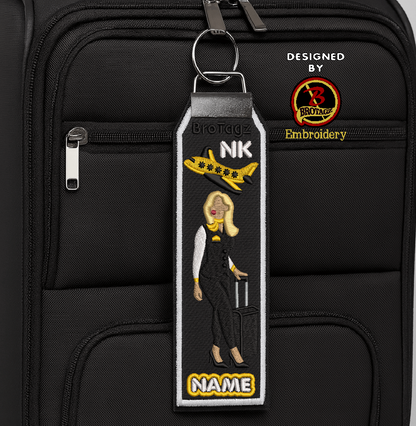 SPIRIT AIR Lady Walking w/ Luggage - Classic Bag Tag