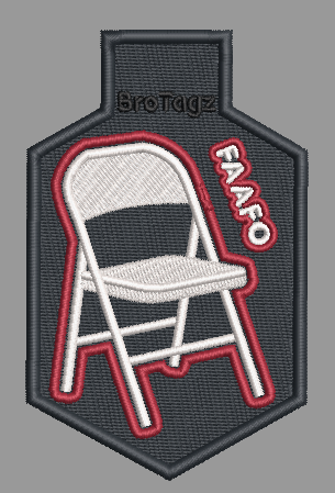 Folding Chair FAAFO Bag Tag