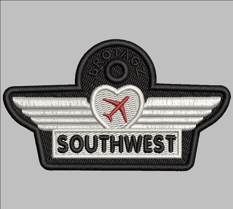 Southwest Air Themed Wings Bag Tag