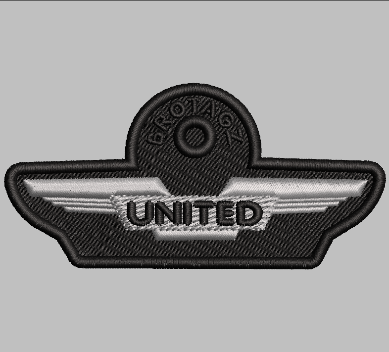 United Air Themed Wings Bag Tag