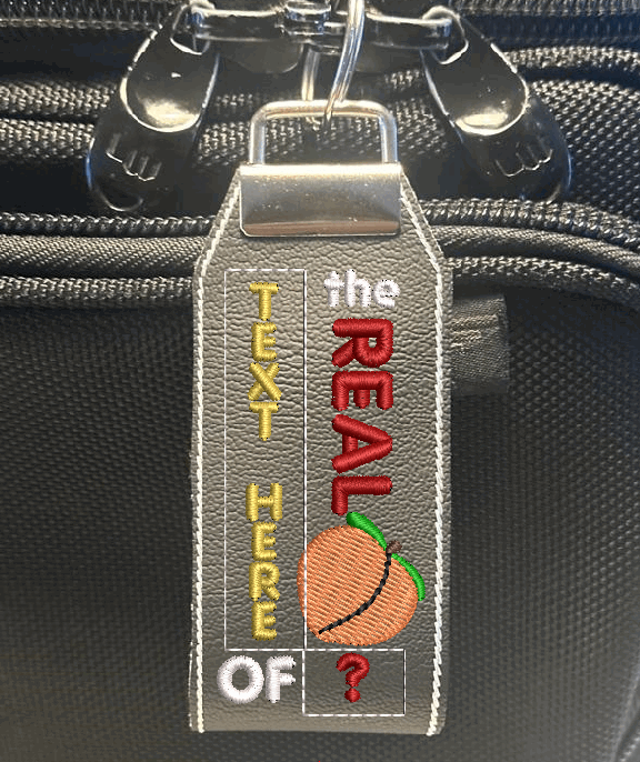 “The REAL Crew” (Peach) Themed Keychain Fob