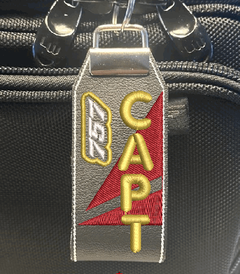 Delta Captain/First Officer Themed Keychain Fob