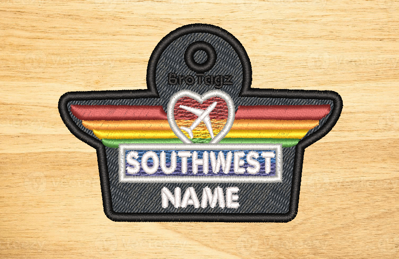 WN Wings Bag Tag (Rainbow)