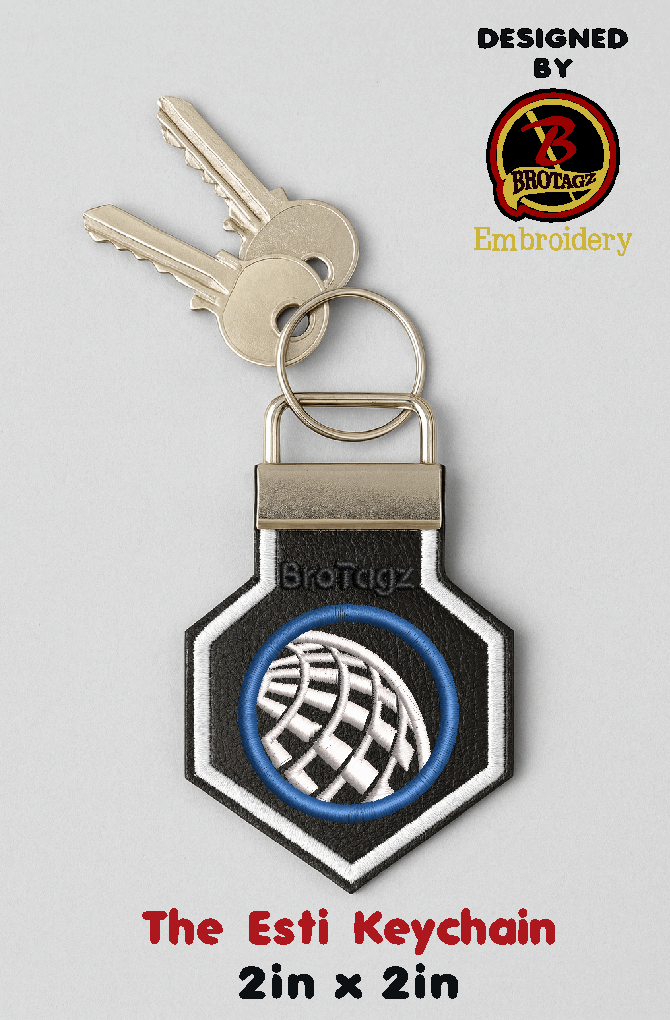 UNITED AIR Button - Esti Keychain (2 Sizes)