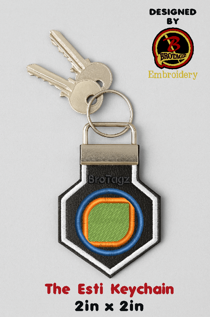 JETBLUE AIR Button - Esti Keychain (2 Sizes)