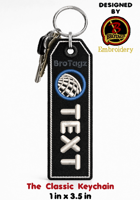 UNITED AIR Logo Button - Classic Keychain