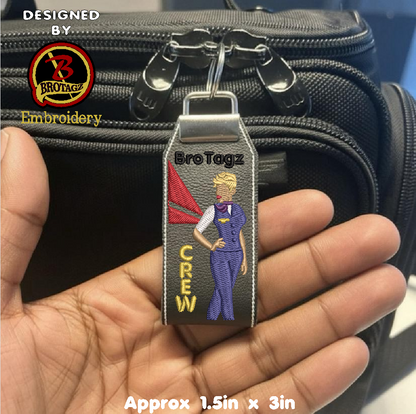 DELTA AIR Lady Avatar - Front Step - Loop Key Fob